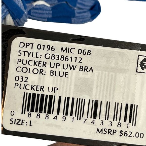 ☀️☀️☀️ Gianni Bini PUCKER UP 2 Piece Gingham Check Bikini - Picture 8 of 9